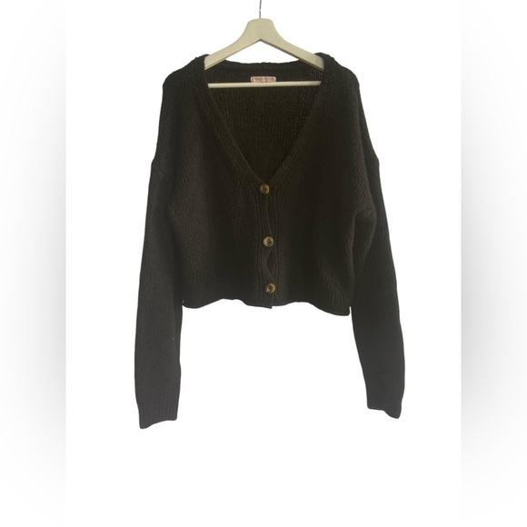 Urban Outfitters long sleeve crop Cardigan Size XL - Picture 1 of 12